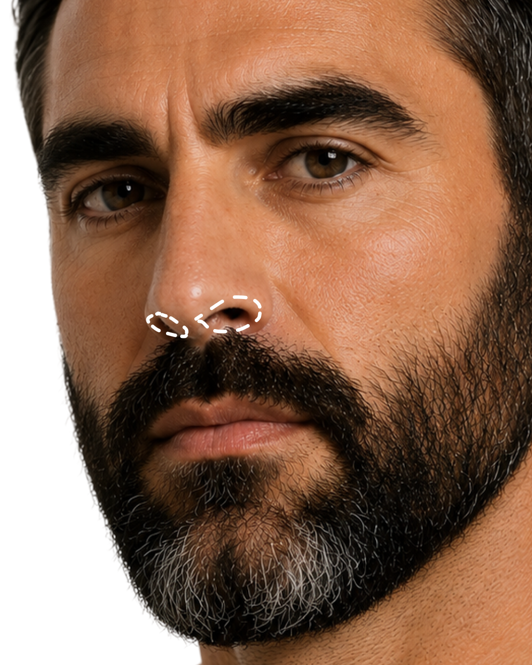 NOSTRILS AREA
